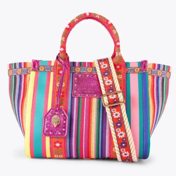 Kurt Geiger Handbags - Kurt Geiger Multicolor Striped Tote Bag